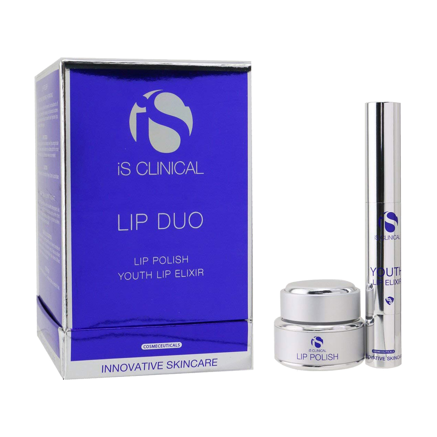 Набір для догляду за губами iS Clinical Lip Duo (скраб для губ Lip Polish, 15 г + еліксир для губ Youth Lip Elixir, 3.5 г)